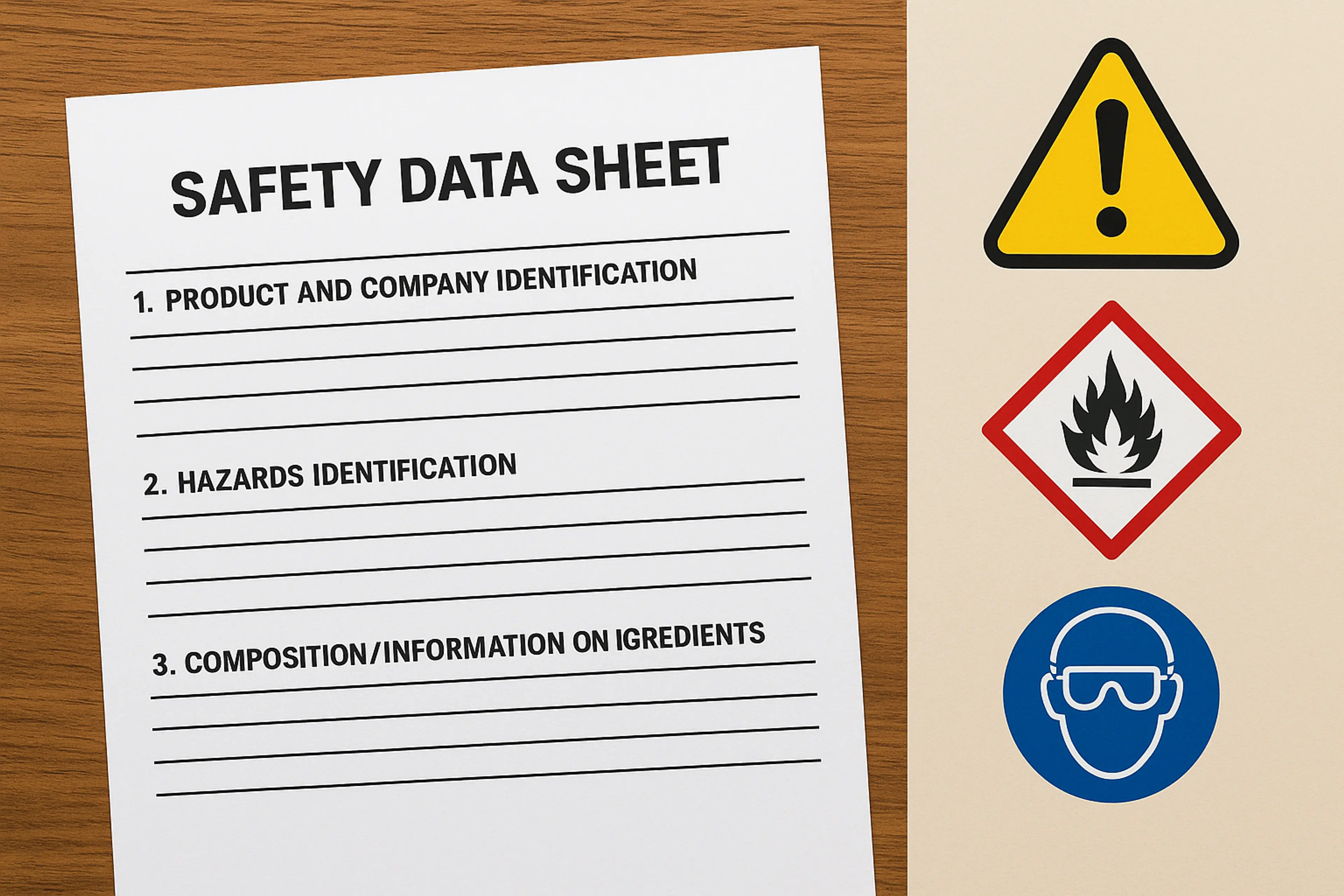 Ilustración de ficha de seguridad